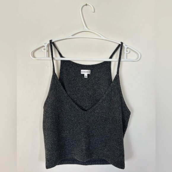 community Tops - Dark Grey Community Crop Tank​